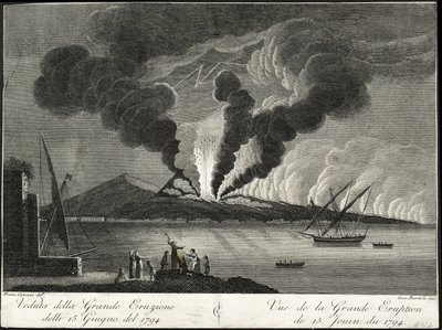 View of the Big Eruption, 15th June 1794 by Francesco Catozzi